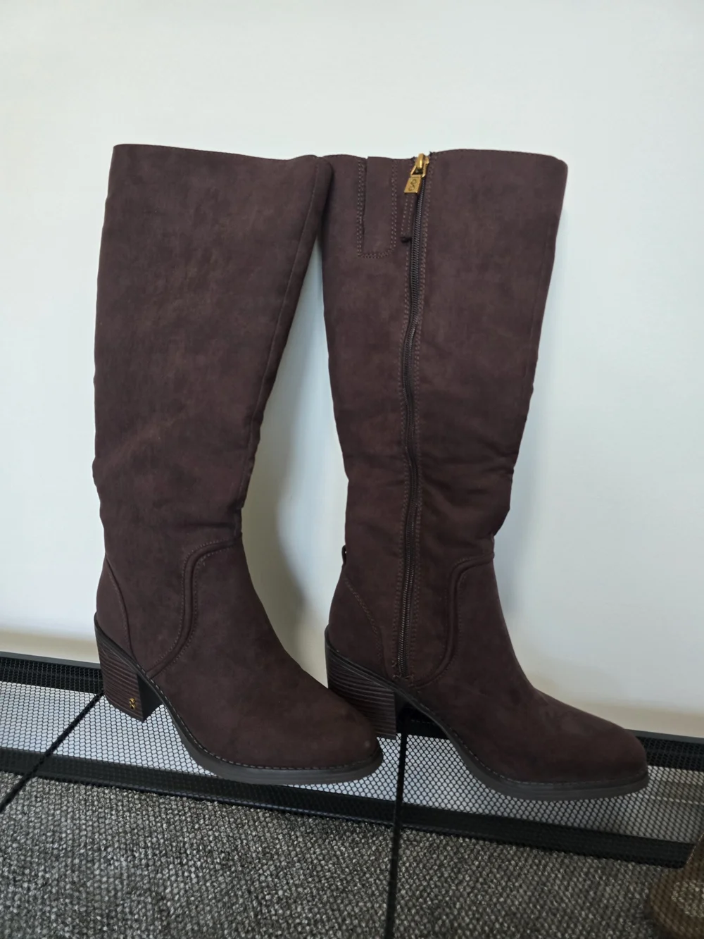 Sam & Libby Dark Brown Suede Over-the-Knee Boots - Never Worn